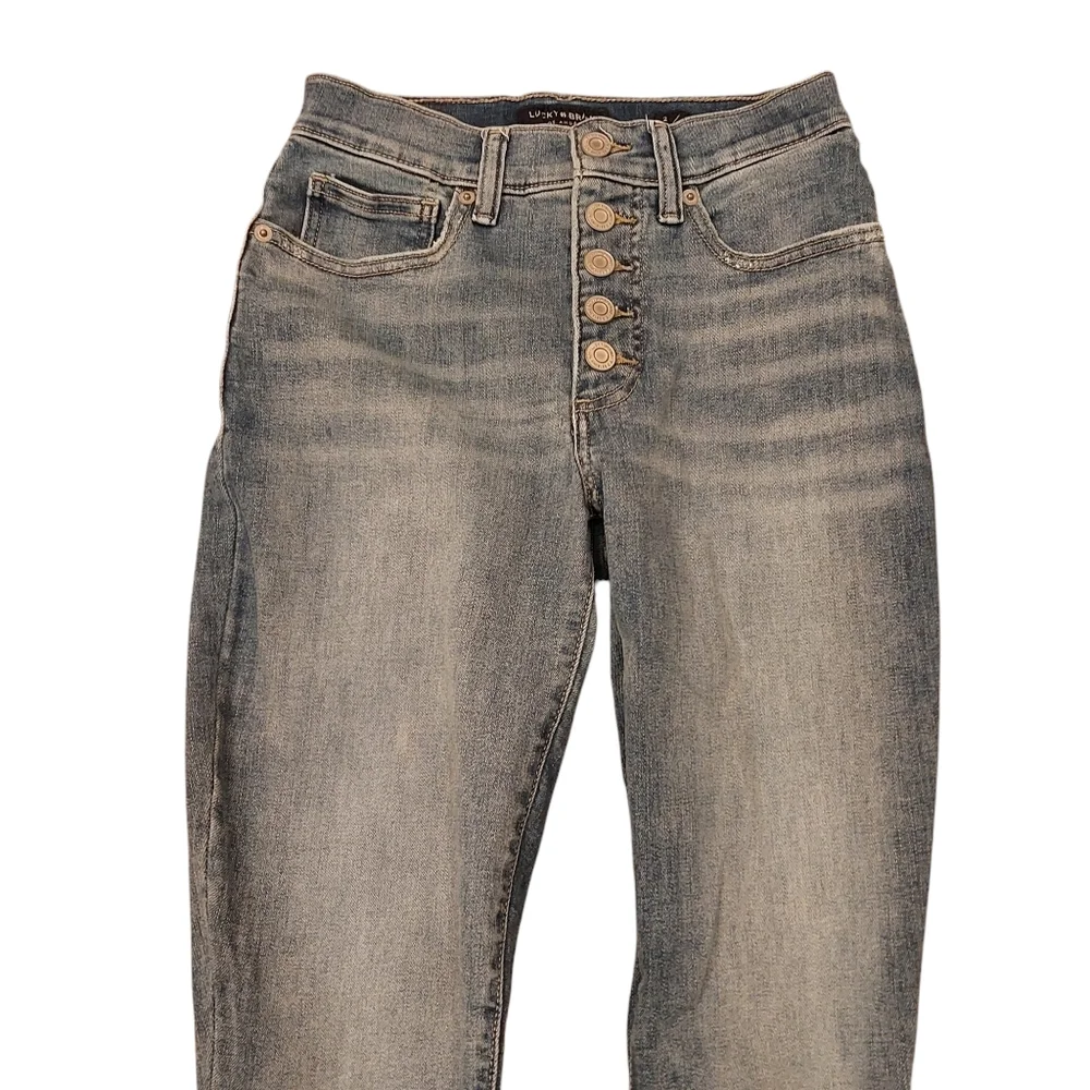 Lucky Brand Women's High-Rise Skinny Bridgette Ankle Blue Jeans - Size 2 / 26 - Picture 4 of 9